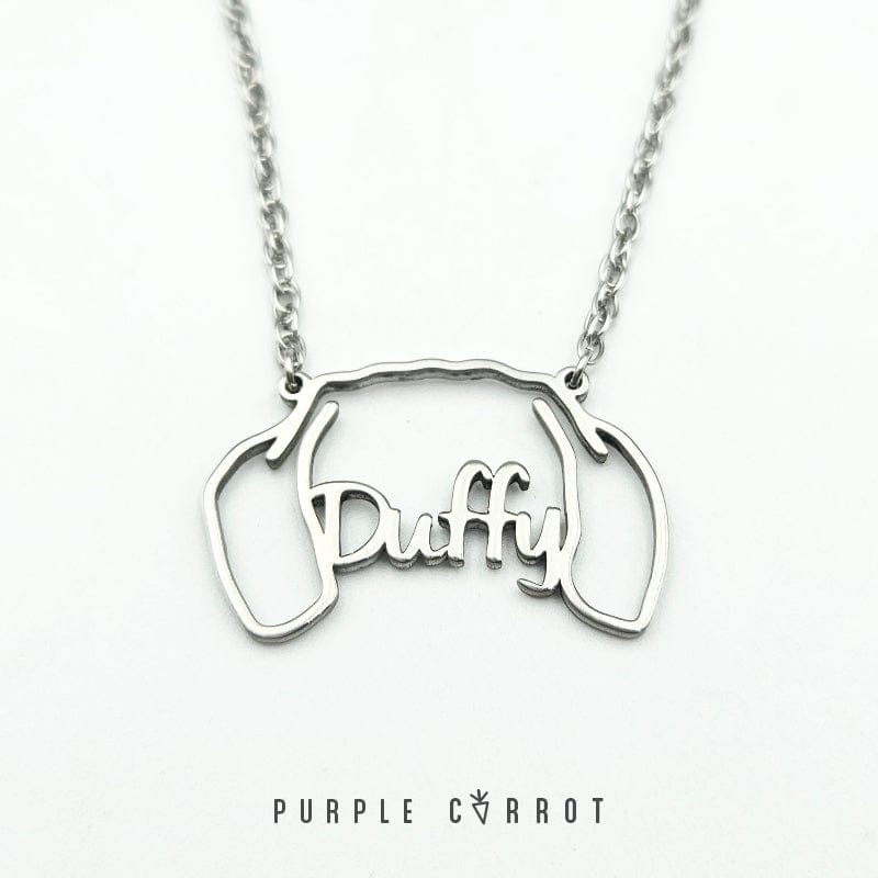 Personalised Dog Cutout Pendant &amp; Necklace