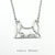 Personalised Dog Cutout Pendant & Necklace