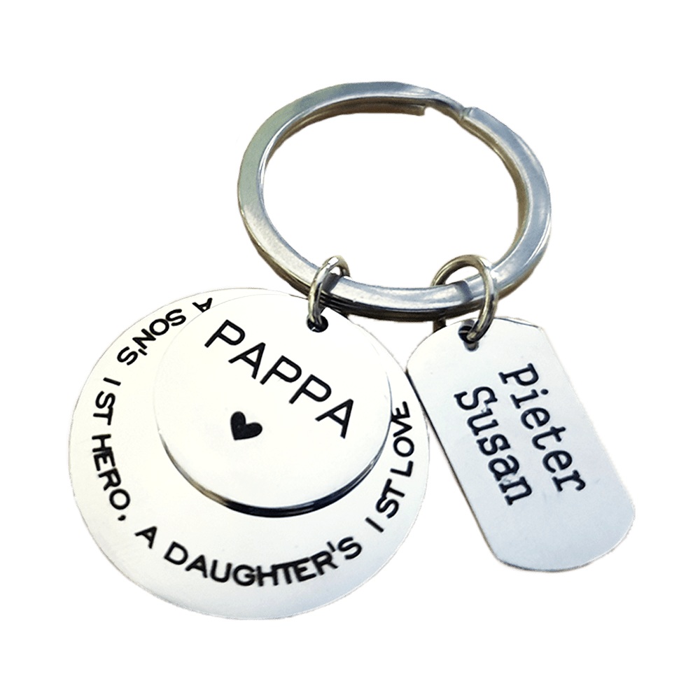 A daughter s first love Father Keychain