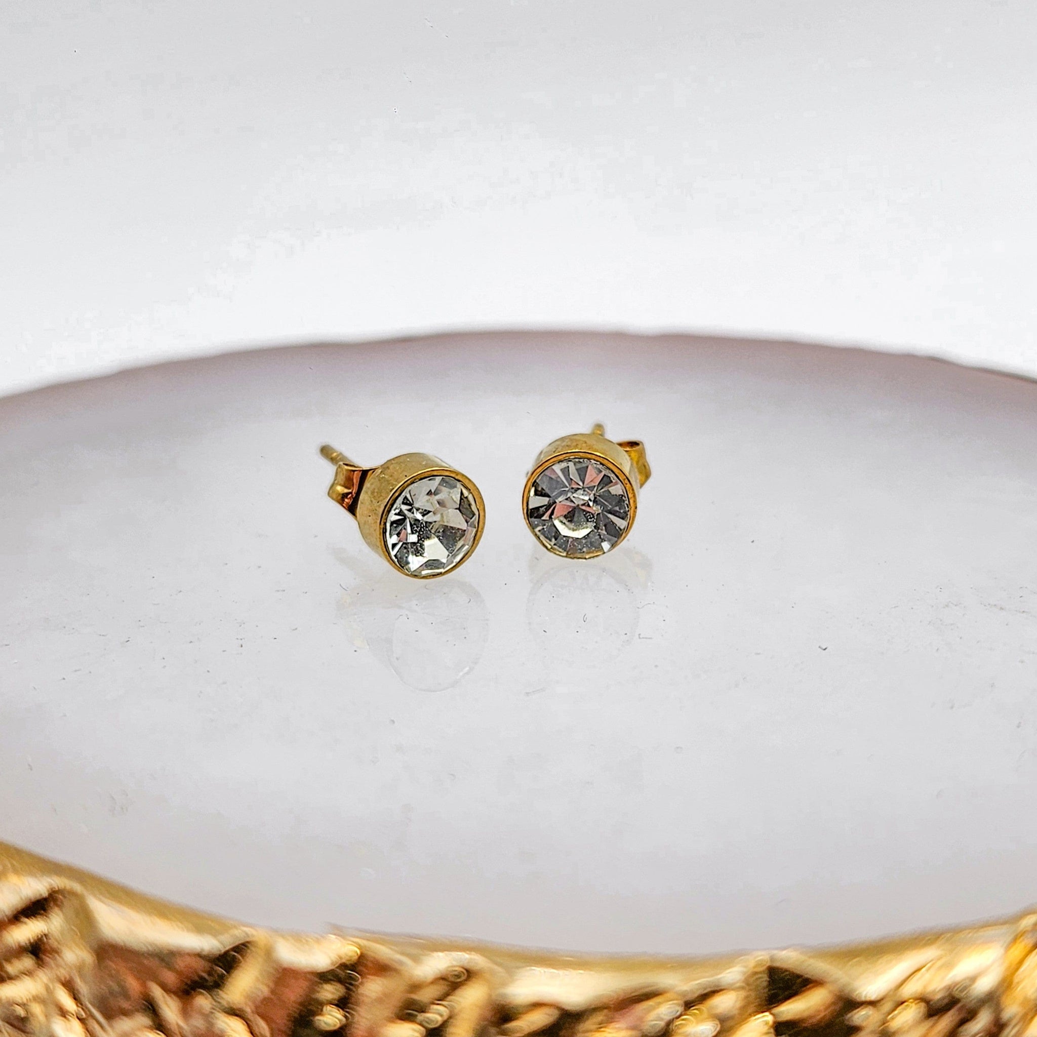 Luxe Stone Stud Earrings