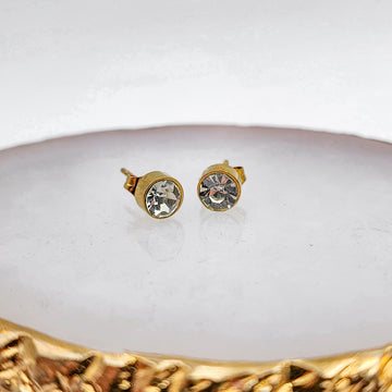 Luxe Stone Stud Earrings