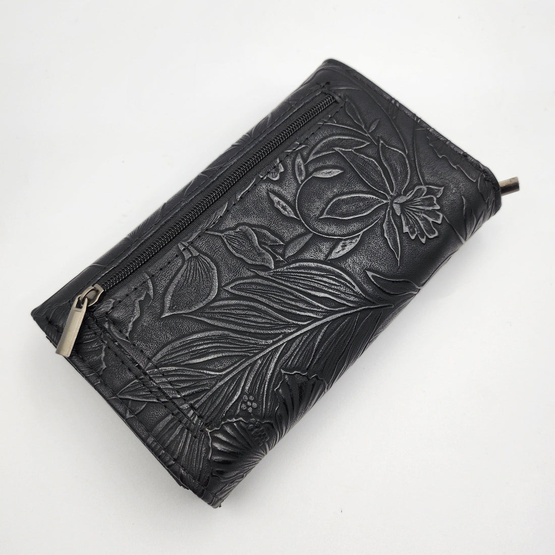 Embossed Floral Clip Wallets