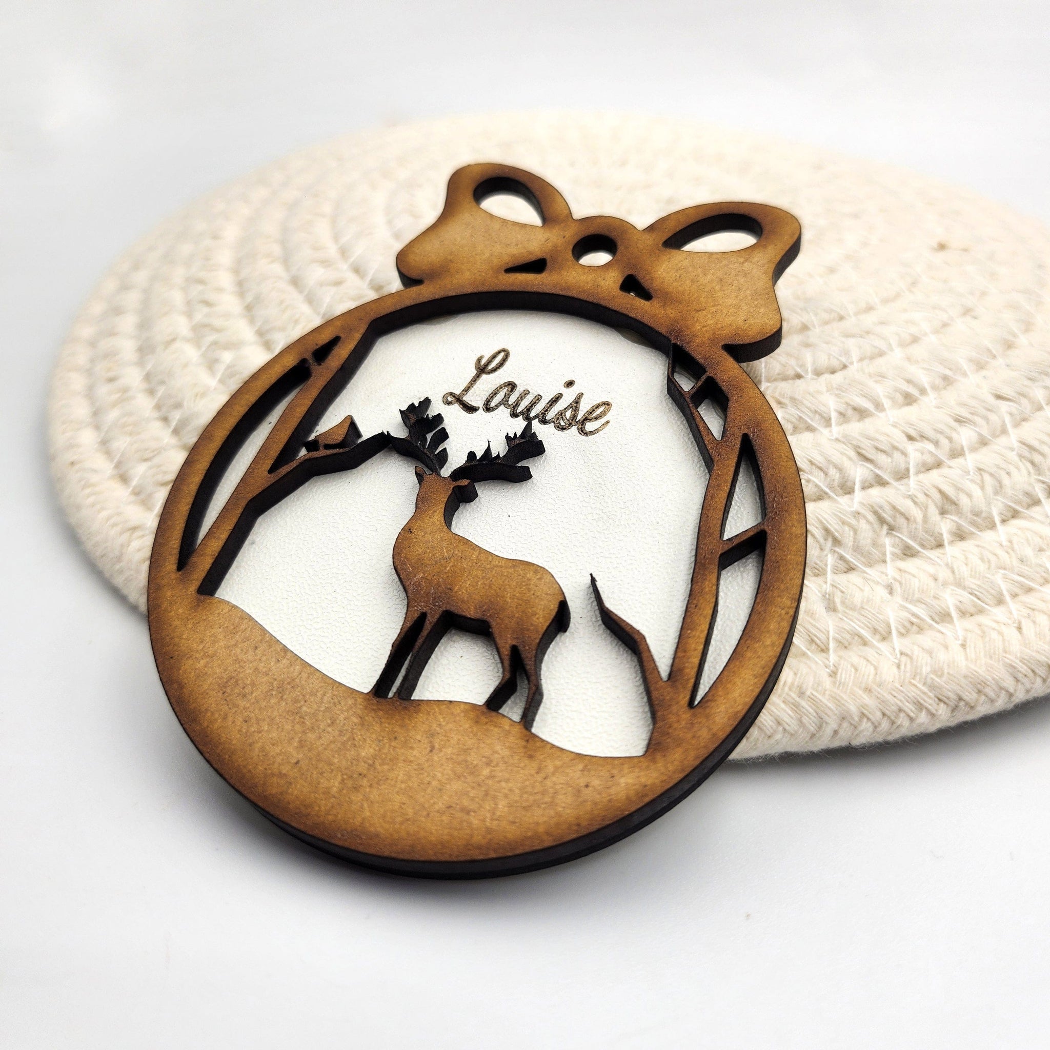 Personalized Whimsy Wood Ornaments