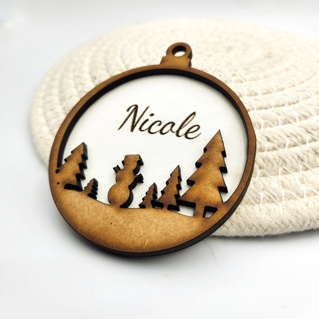 Personalized Whimsy Wood Ornaments