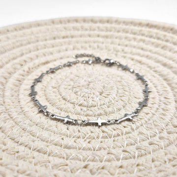 Silver Cross Chain Bracelet/Necklace