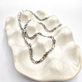 Silver Tile Chain Bracelet