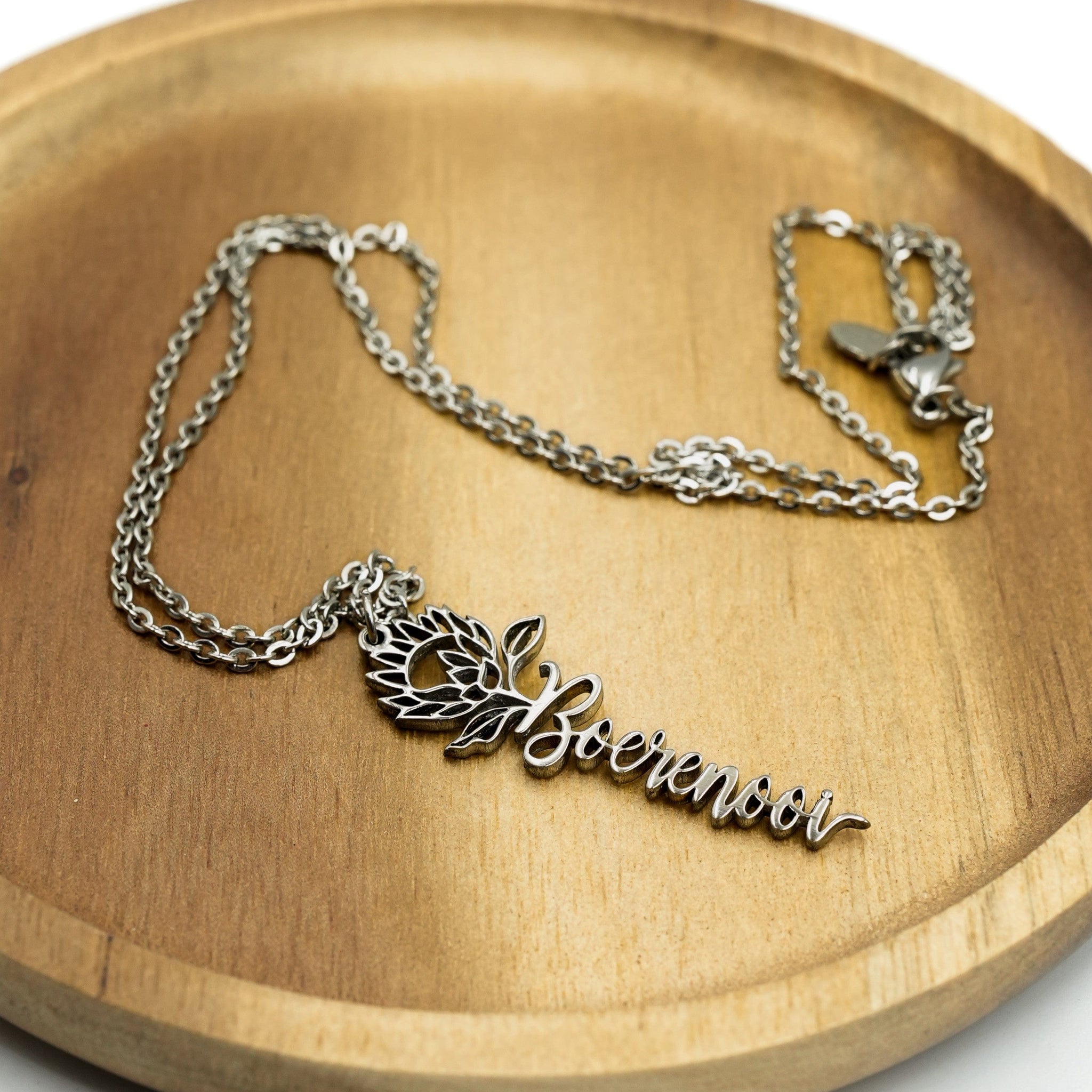 Flower Name Necklace