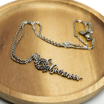 Flower Name Necklace