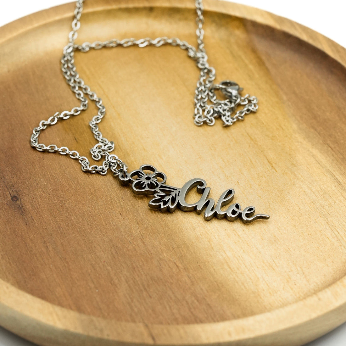 Flower Name Necklace