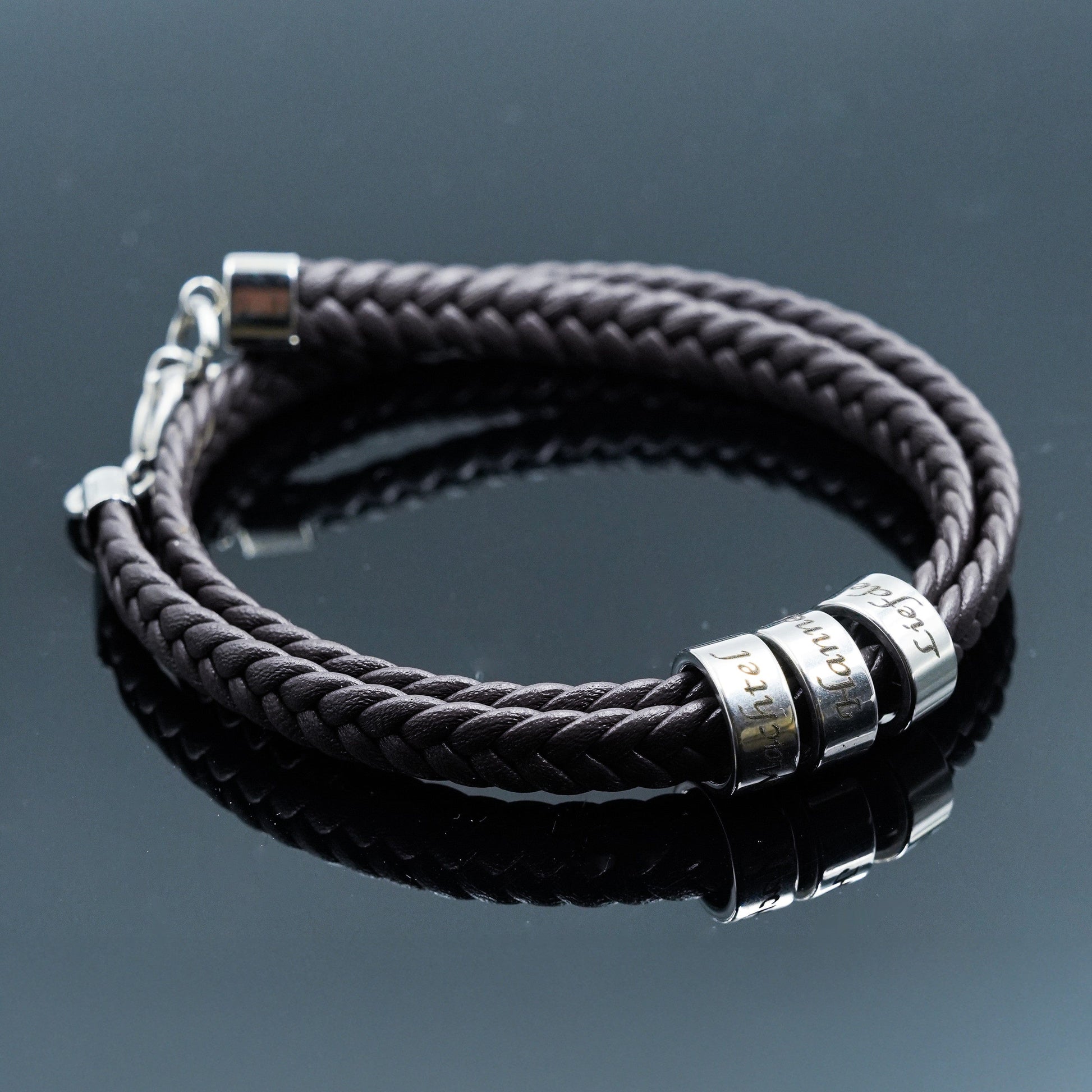 Flat Leather Family Necklace/Bracelet - Main Image