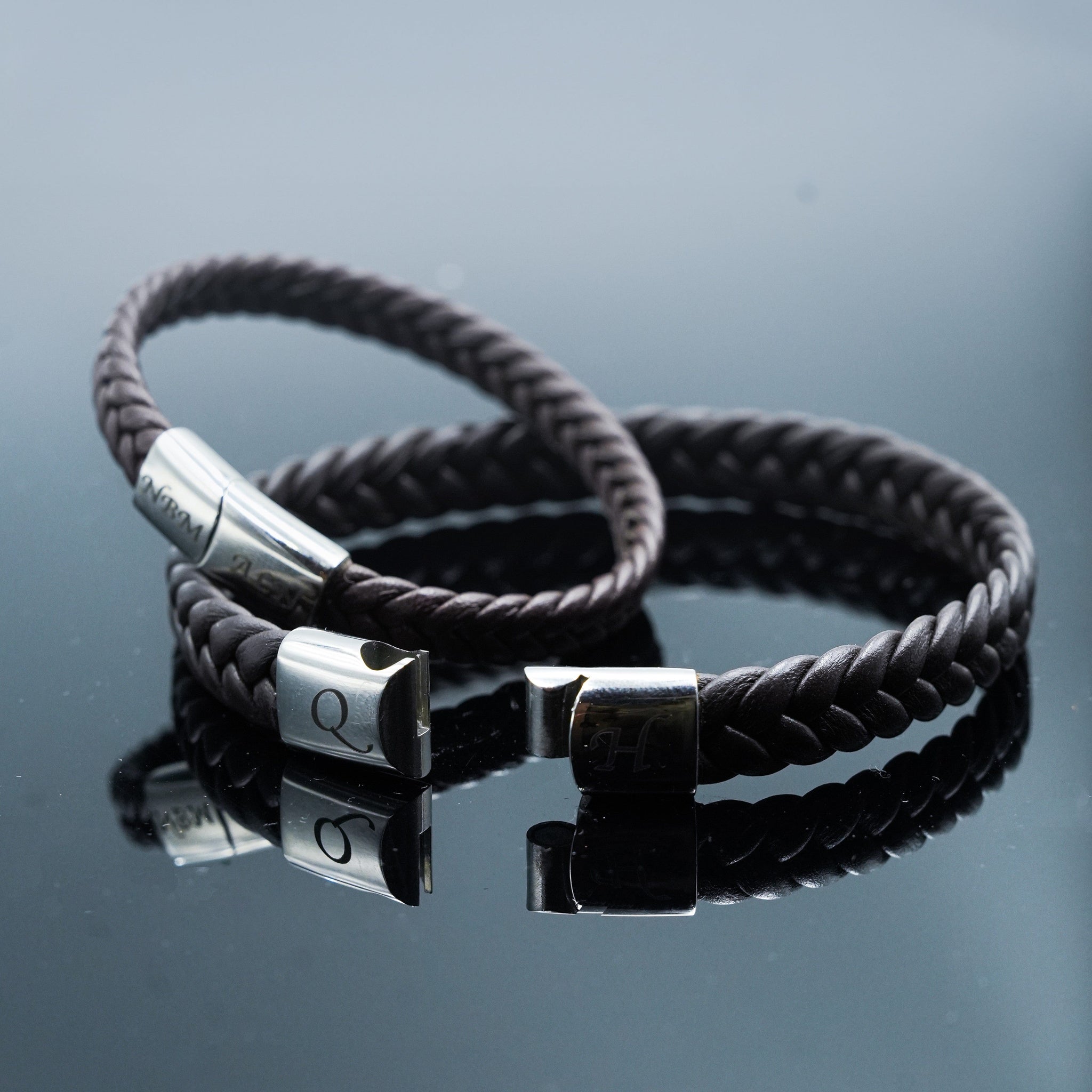 Leather Clip Bracelet