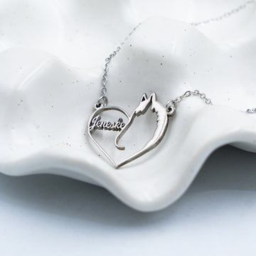 Horse Love Name Cut-out Necklace