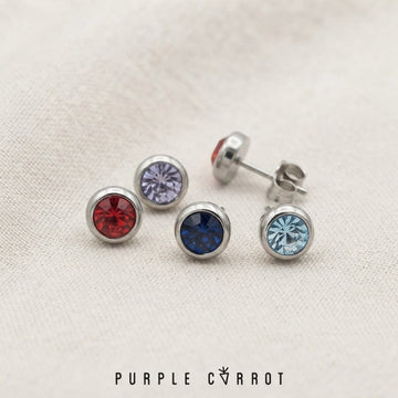Birthstone Stud Earring