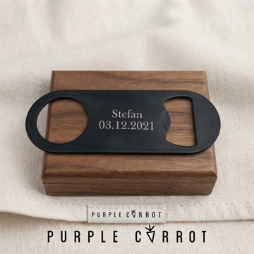 Black Personalised Bar Blade