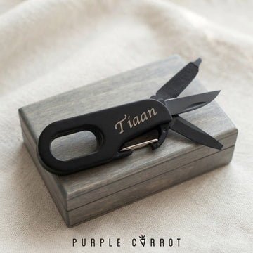 Black Personalised Multitool