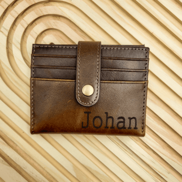 Real Bovine Leather Card Wallet