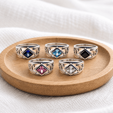 Ina Square Stone Ring