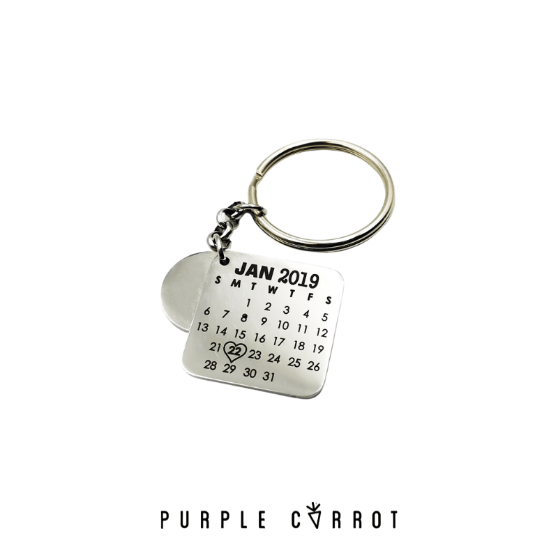 Keychain 2025 with calendar