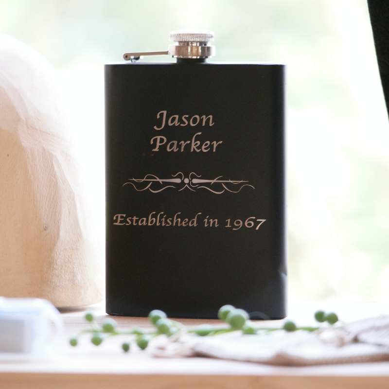 Memory Flask with Engraving