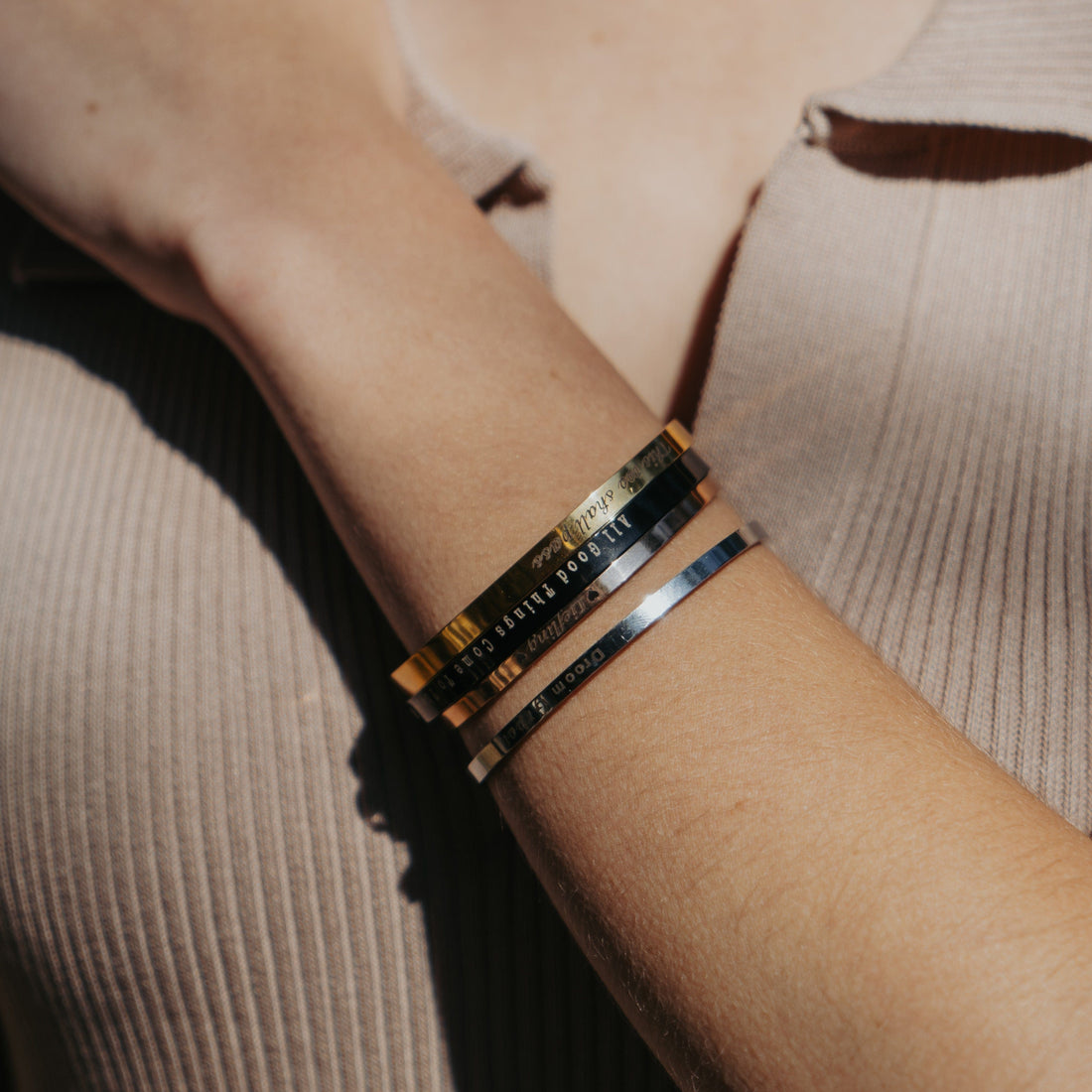 Personalised Cuff Bangles