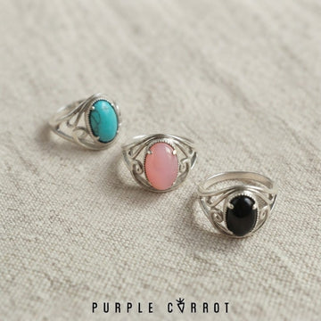 Detailed Oval Ring