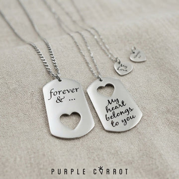 Dogtag Heart Set
