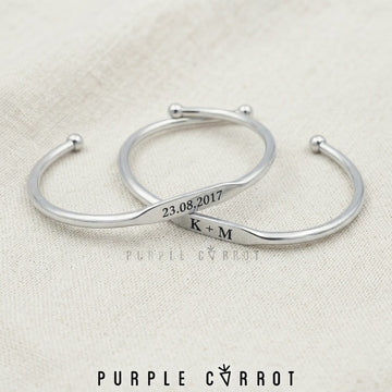 Flatband Bangle with engraving