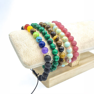 Gemstone Stack Bracelets