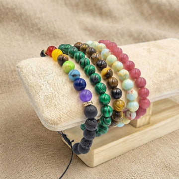 Gemstone Stack Bracelets