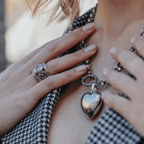 Roly Poly Necklace & Heart Pendant Combo