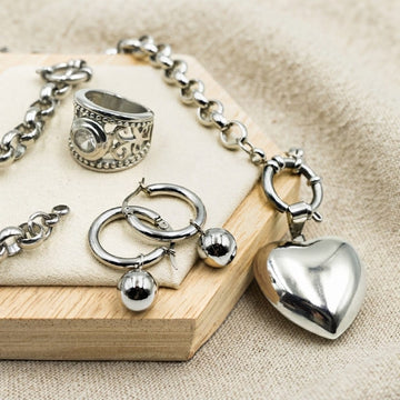Heart Roly Poly Jewellery Set