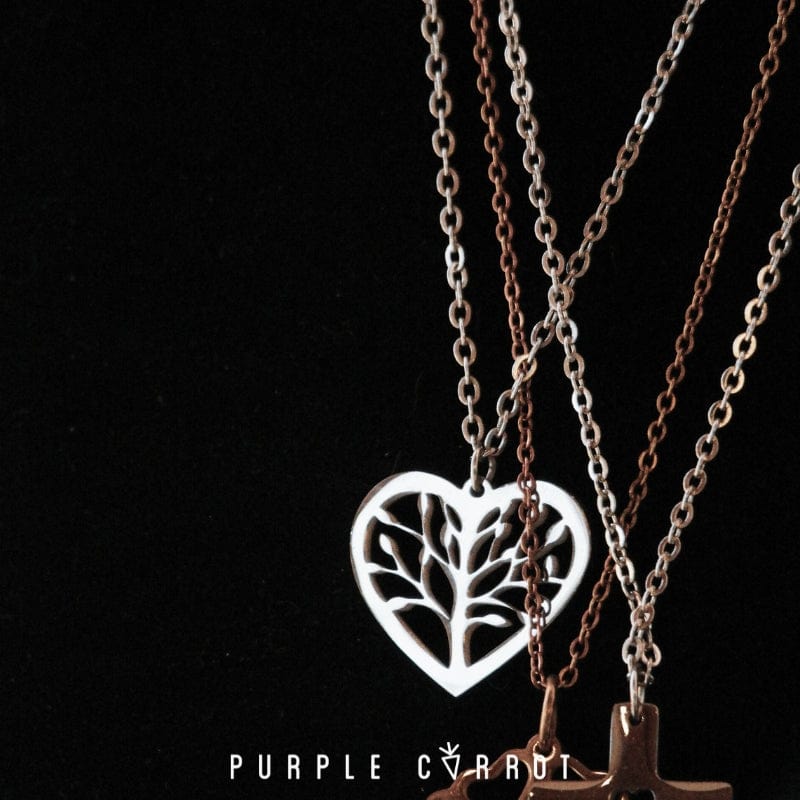 アクセサリー goen Heart tree object chain Heart Tree of Life Necklace