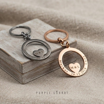 His & Hers Anniversary Heart Set
