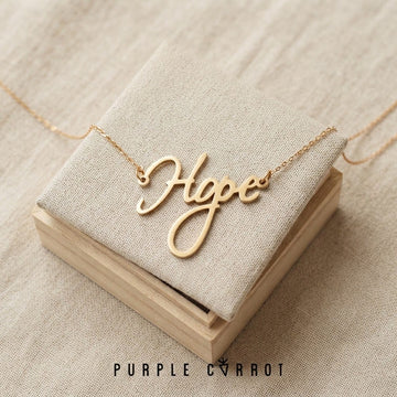 Hope Script Necklace or Bracelet