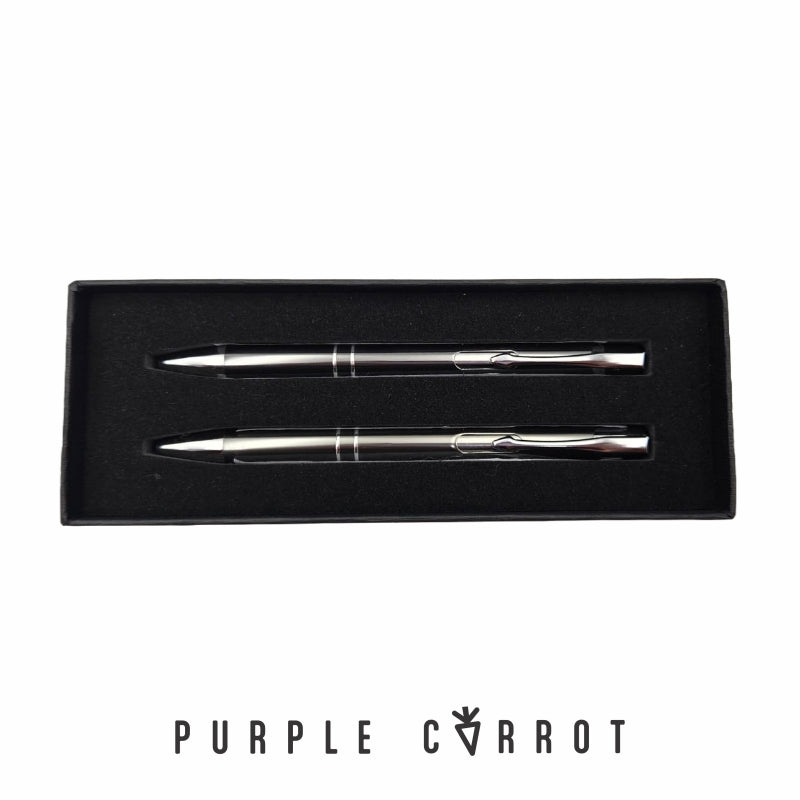 Personalised Metallic Pen &amp; Pencil Set