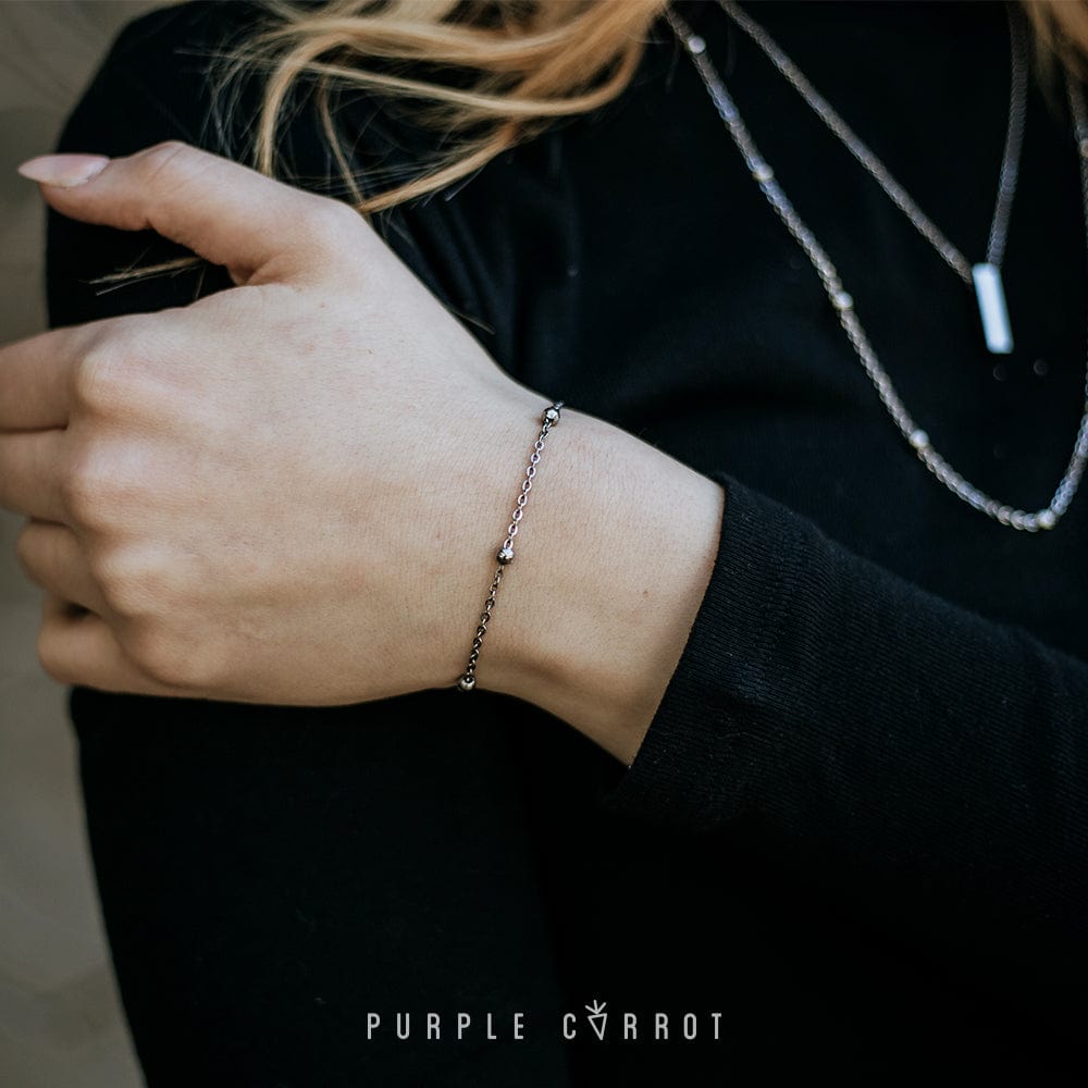 Oval Diamond-Cut Chain Bracelet