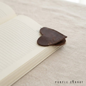 Leather Heart Bookmark