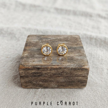 Luxe Stone Stud Earrings