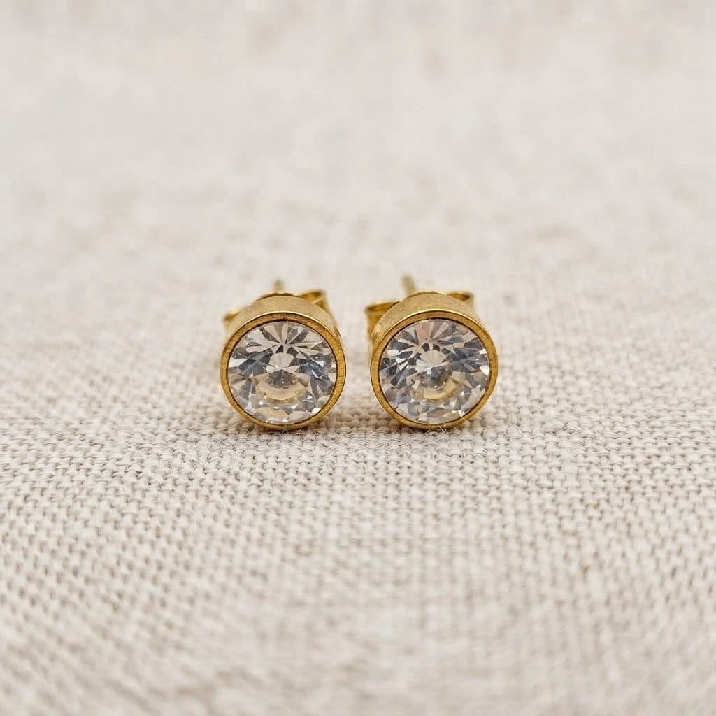 Luxe Stone Stud Earrings