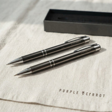 Personalised Metallic Pen & Pencil Set