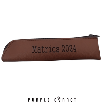 Vegan Leather Personalised Pen/Pencil Pouch