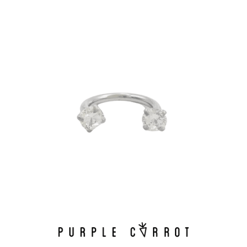 Radiant Stone Horseshoe Piercing