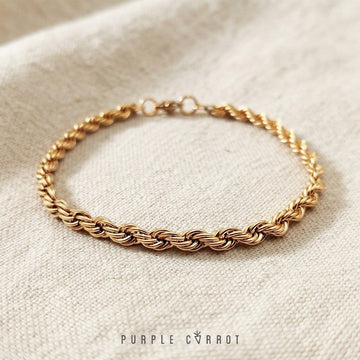 Rose Gold Spiral Bracelet