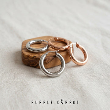 Thick Hoop Earrings