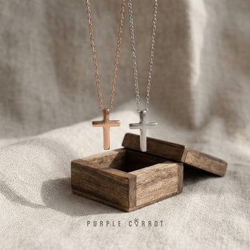 Threaded Cross Necklace