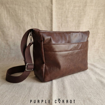 Vegan Buffalo Hide Shoulder Bag