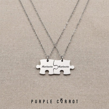 You Complete Me Puzzle Necklace with a 55cm chain