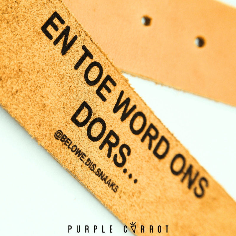 Belowe dis snaaks Leather Belts