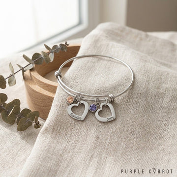 Beloved Heart Wire Bangle