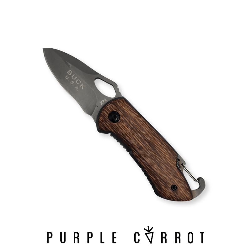 Buck Personalised Wooden Knife (X74) Buck Personalised Wooden Knife (X74)